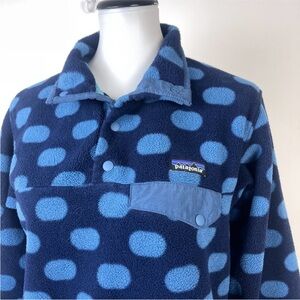 Patagonia Navy and Light Blue Fleece Pullover